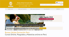 Desktop Screenshot of peru.bureauveritasformacion.com